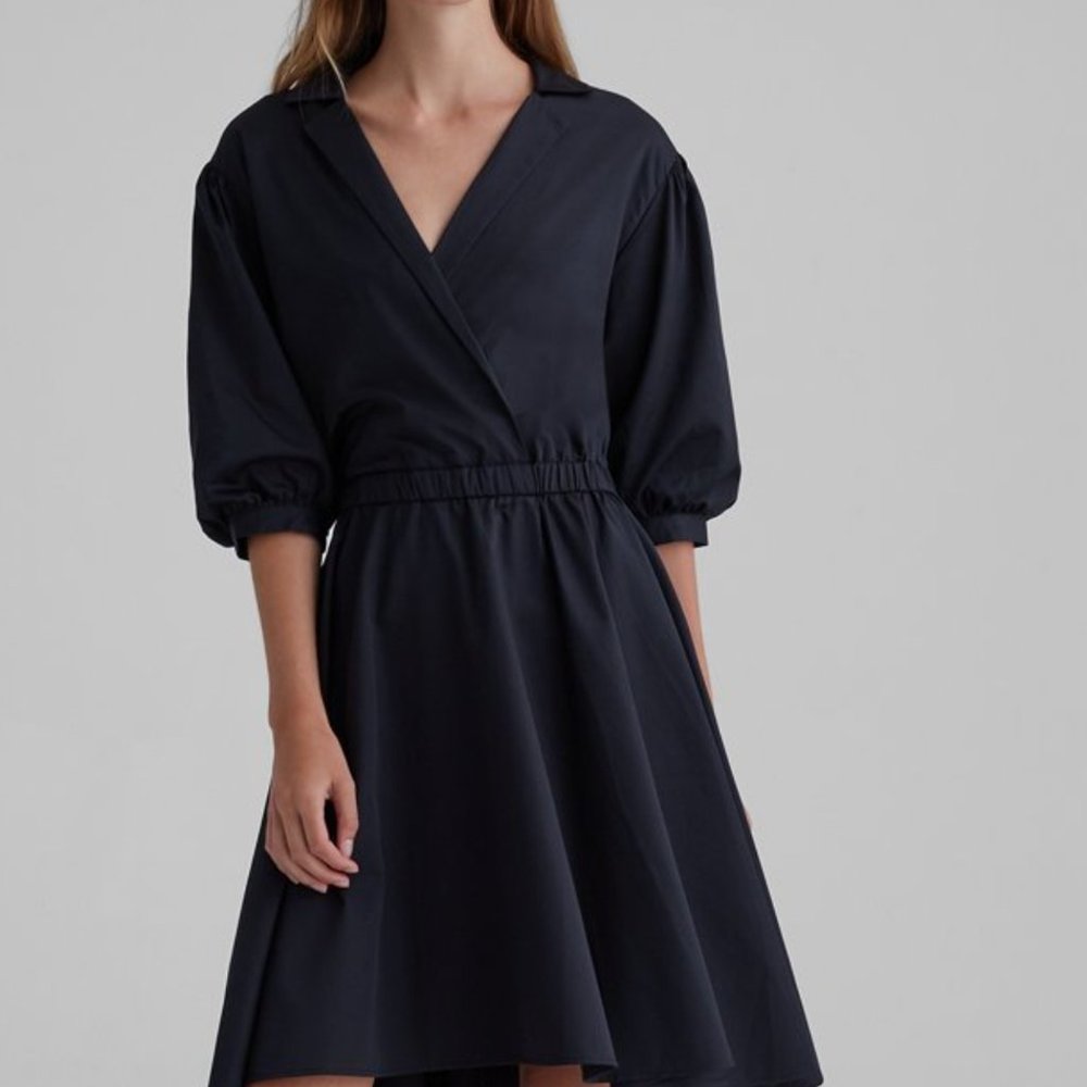 Club Monaco Collared A-Line Dress
